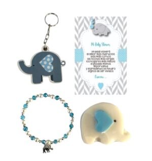 Set de 30 Recuerdos para Baby Shower Niño – Elefantito Azul #2