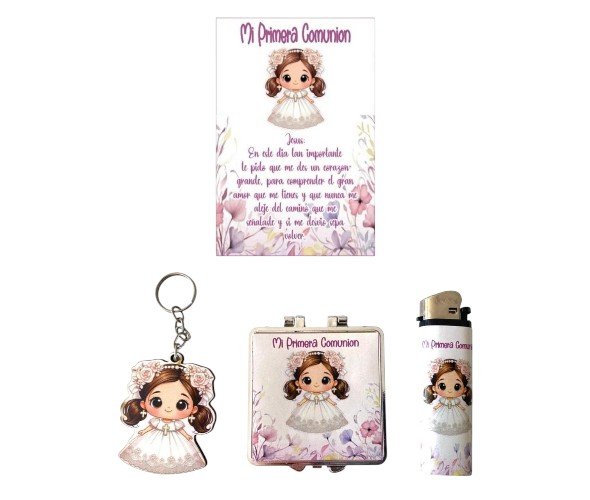 Set de 30 Recuerdos para Primera Comunión Niña #4