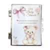 Espejo Baby Shower Niña con Osita – Recuerdo Tierno y Agradecido. Set 10 piezas.