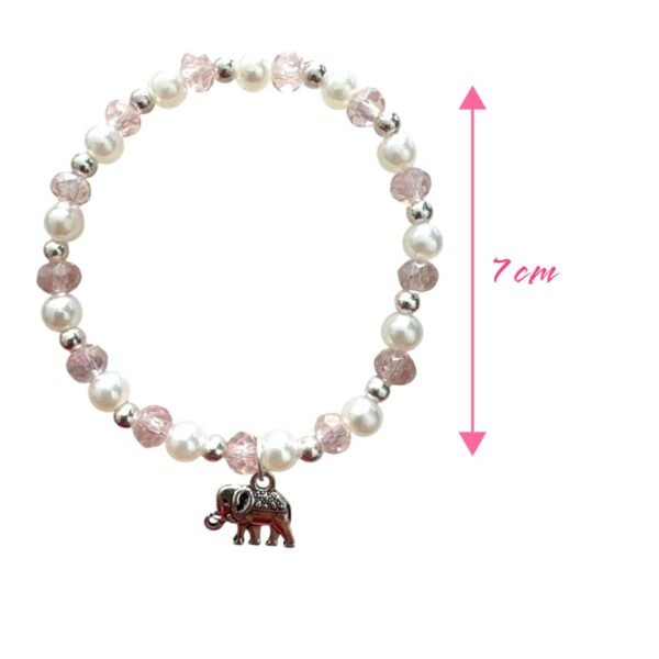 tamaño de Pulsera Recuerdo Baby Shower Niña – Bienvenida, Pequeña. Set 10 piezas.