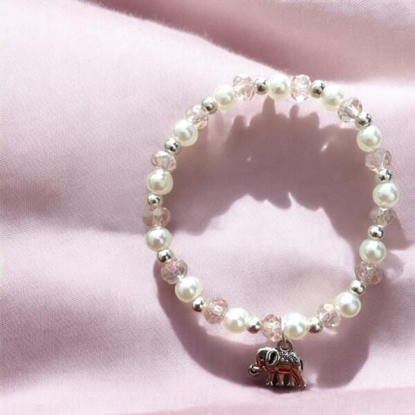 detalle de Pulsera Recuerdo Baby Shower Niña – Bienvenida, Pequeña. Set 10 piezas.