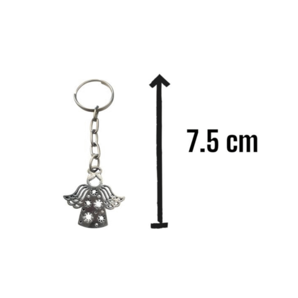 medida Llavero angel luctuoso con foto 1